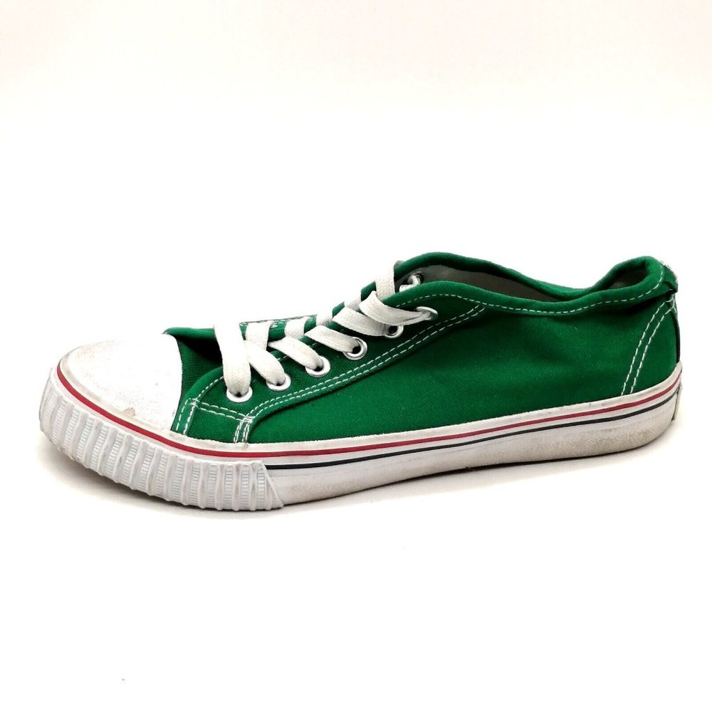 Womens Sneaker Off-Brand Converse Green White Cap Toe Lace Up Low Top 10 EUR 40